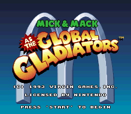 Mick & Mack as the Global Gladiators (Prototype)